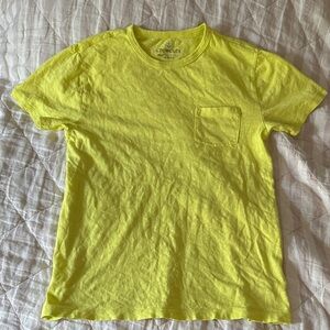 Boy’s Crewcuts Cotton Yellow Short Sleeve Tee, XL